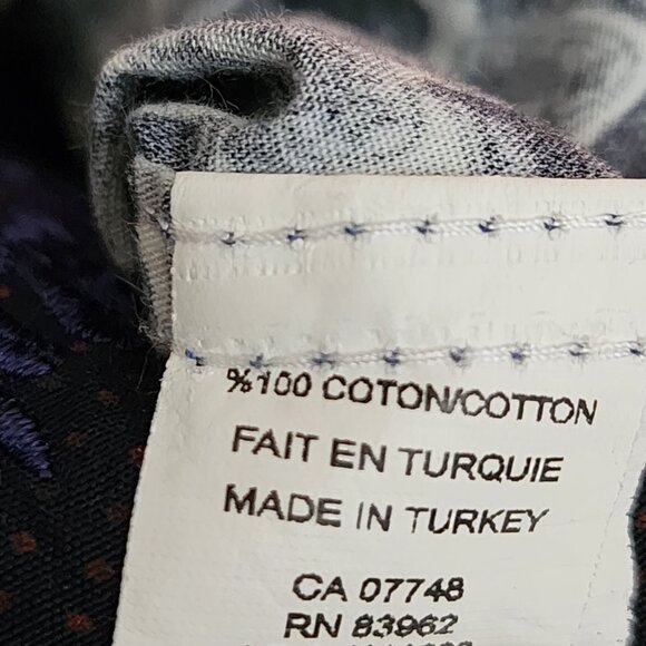 Horst Navy All Over Typewriter Print Long Sleeve Shirt - Picture 6 of 6